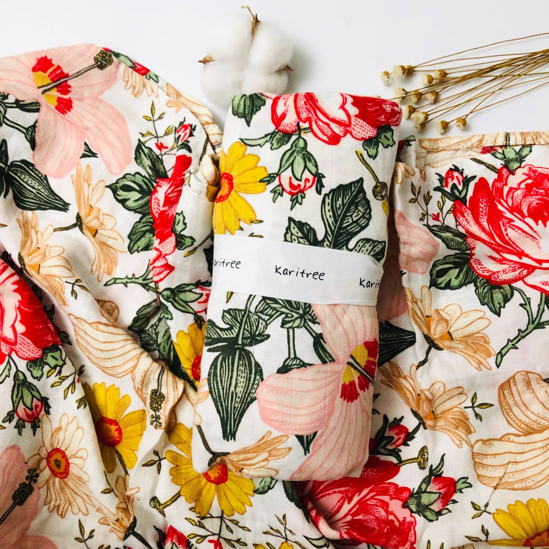 Swaddle Blanket Muslin - 70% Bamboo 30% Cotton Baby Blankets