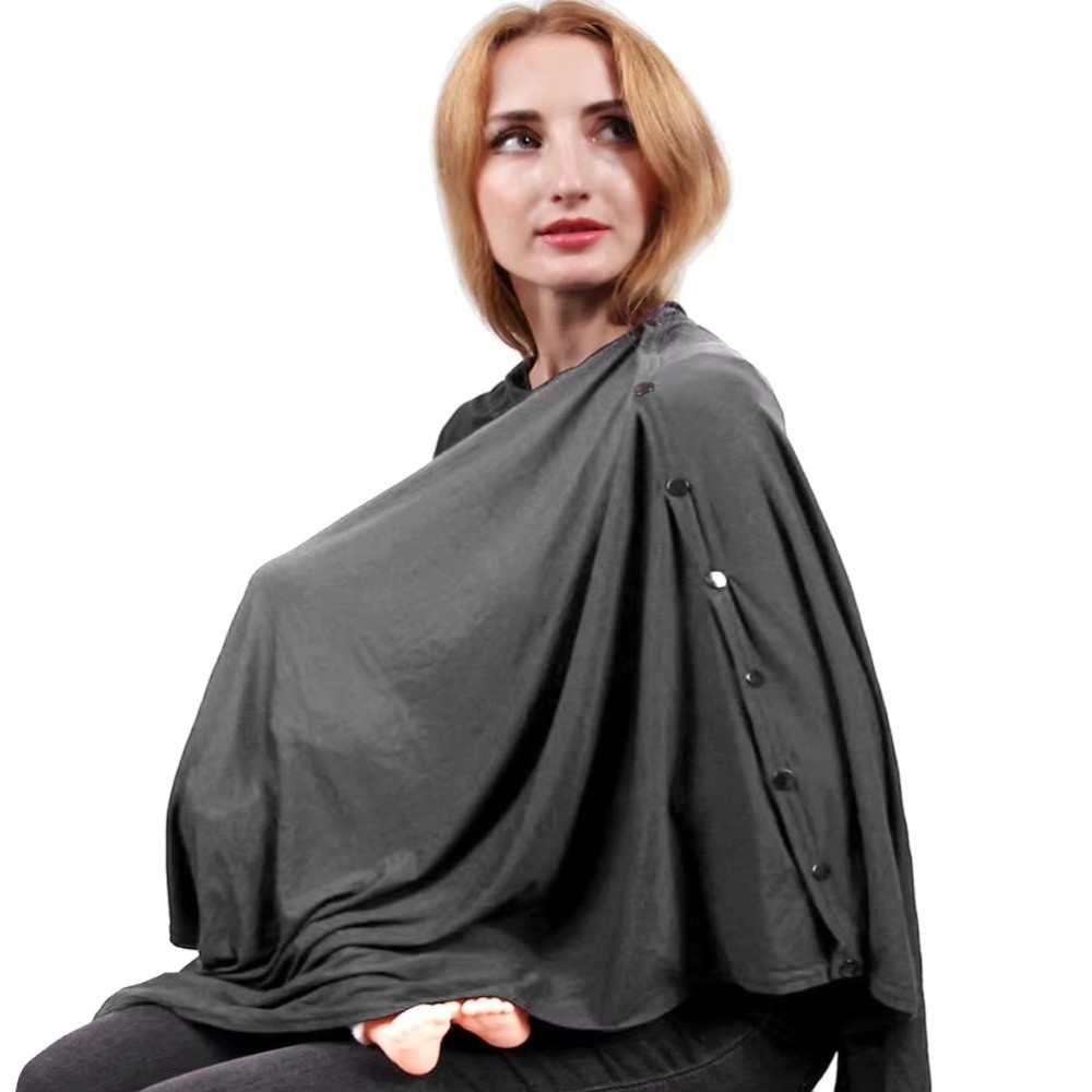 Nursing Cover Breastfeeding - Comfortable Maternal Nursing Covers Button Anti-Exposure