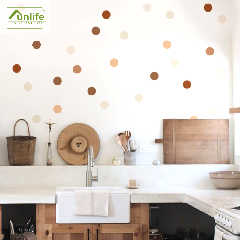 Baby Nursery Vintage - Creative Boho Polka Dot Wall Stickers