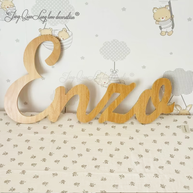 Baby Nursery Name Letters - Custom Personalized Wooden Name Sign for