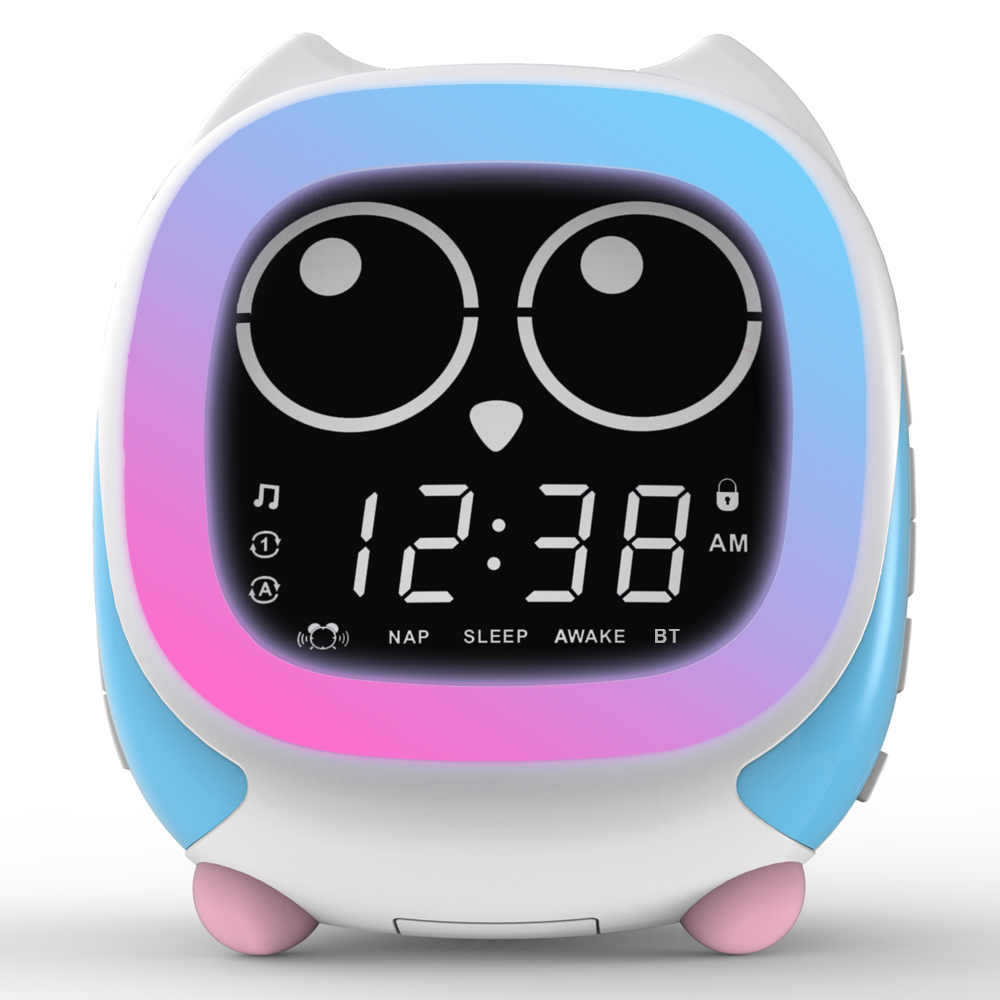 Addo Kids Owl Alarm Clock: Sun - Sound Sleep Trainer Clock reseña y precio