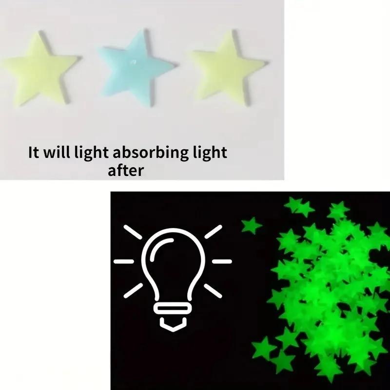 Fluorescent Glowing Star Wall  - Baby Nursery Modern reseña y precio