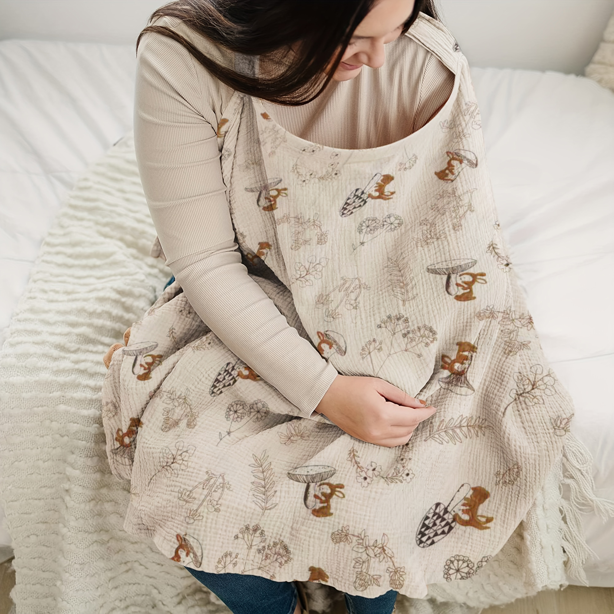 1 pc Nursing Cover Cloth - Out - Nursing Cover Breastfeeding reseña y precio