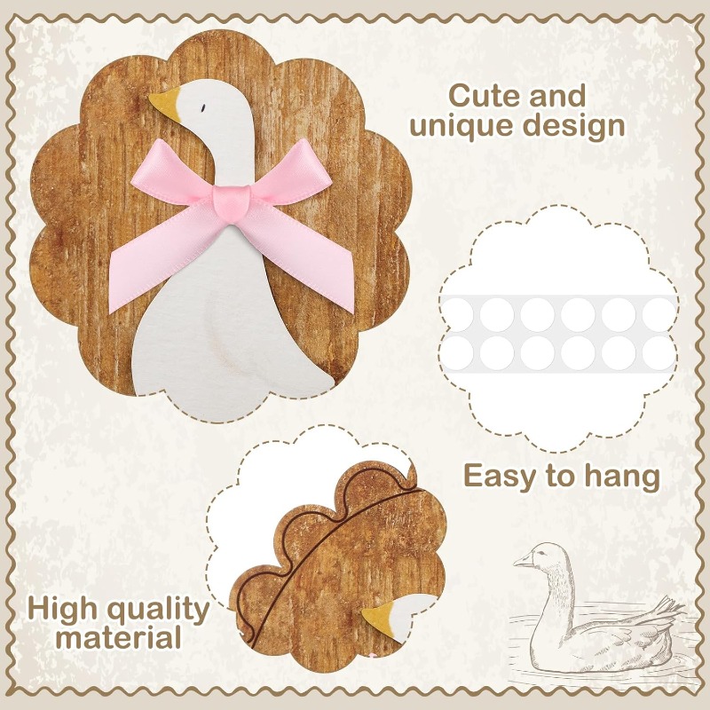 Whimsical Vintage Wooden Goose - Baby Nursery Vintage reseña y precio