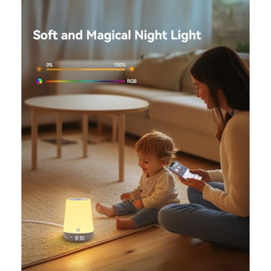 Sound Machine Baby - White Noi - Sound Sleep Trainer Clock reseña y precio
