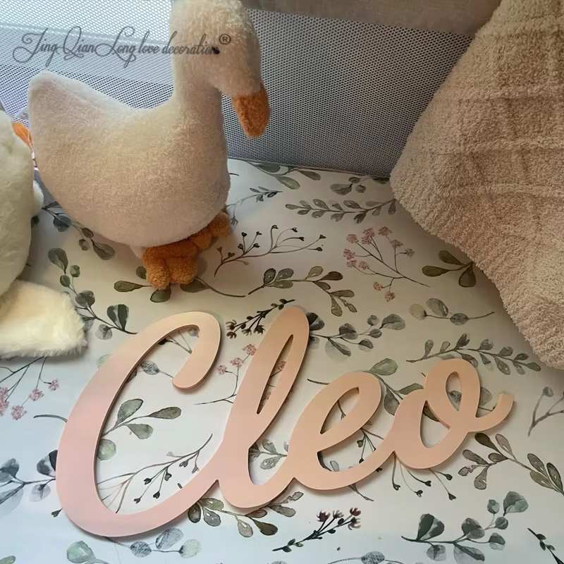 Custom wood name sign nursery  - Baby Nursery Name Letters reseña y precio