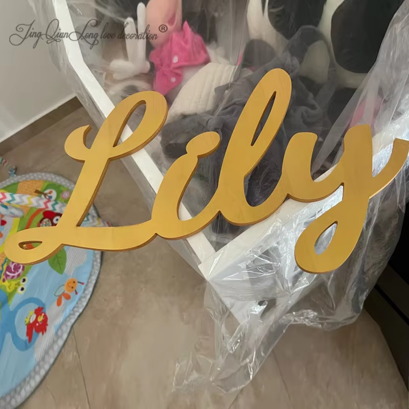 Custom wood name sign nursery  - Baby Nursery Name Letters reseña y precio