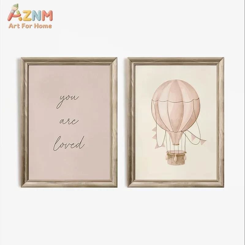 AZNM Boho Bunny Hot Air Balloo - Baby Nursery Vintage reseña y precio