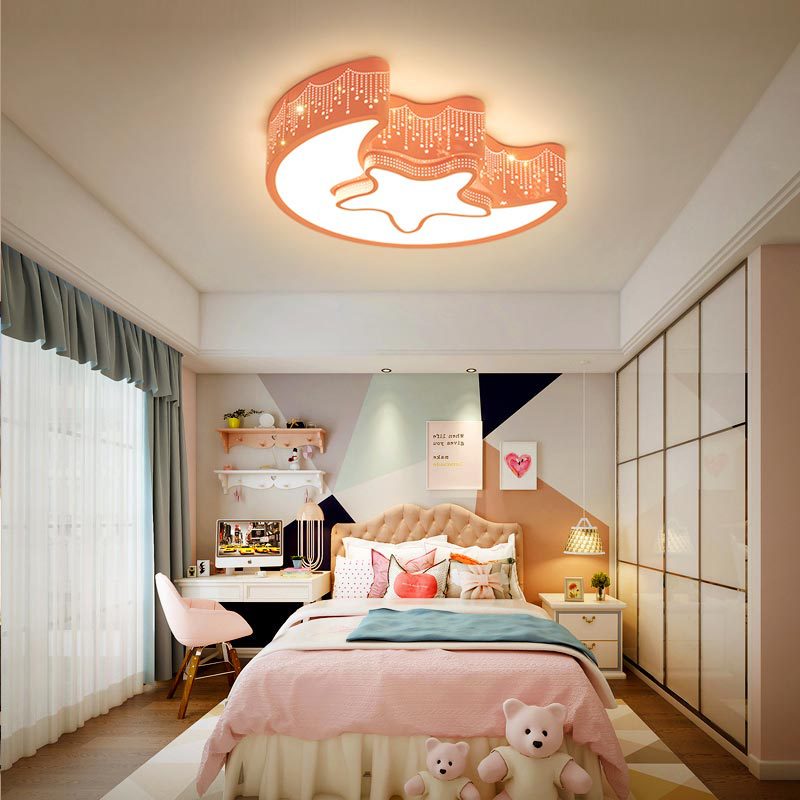 Modern Led Ceiling Lights For  - Baby Nursery Pink reseña y precio