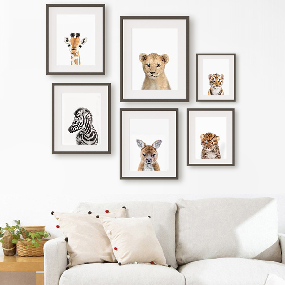 Baby Animal Nursery Wall Art P - Baby Nursery Zoo Animals reseña y precio