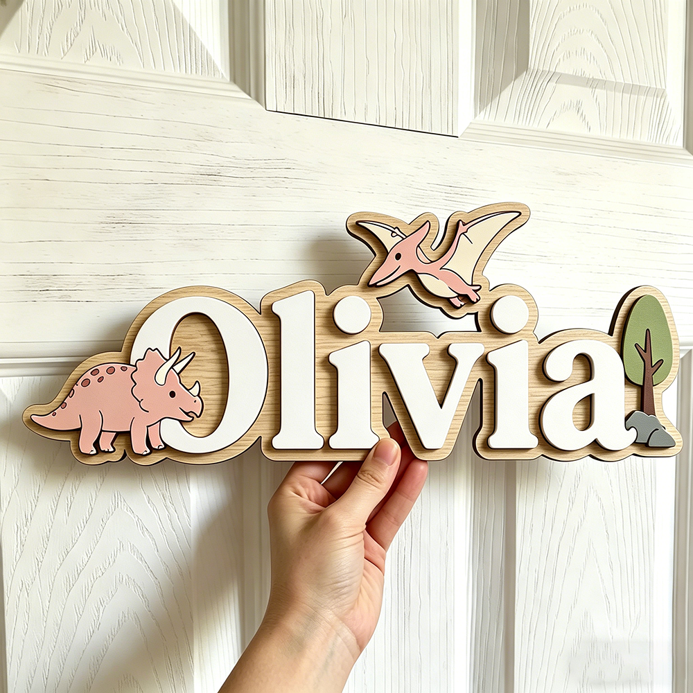 Personalized Dinosaur Name Sig - Baby Nursery Decor reseña y precio