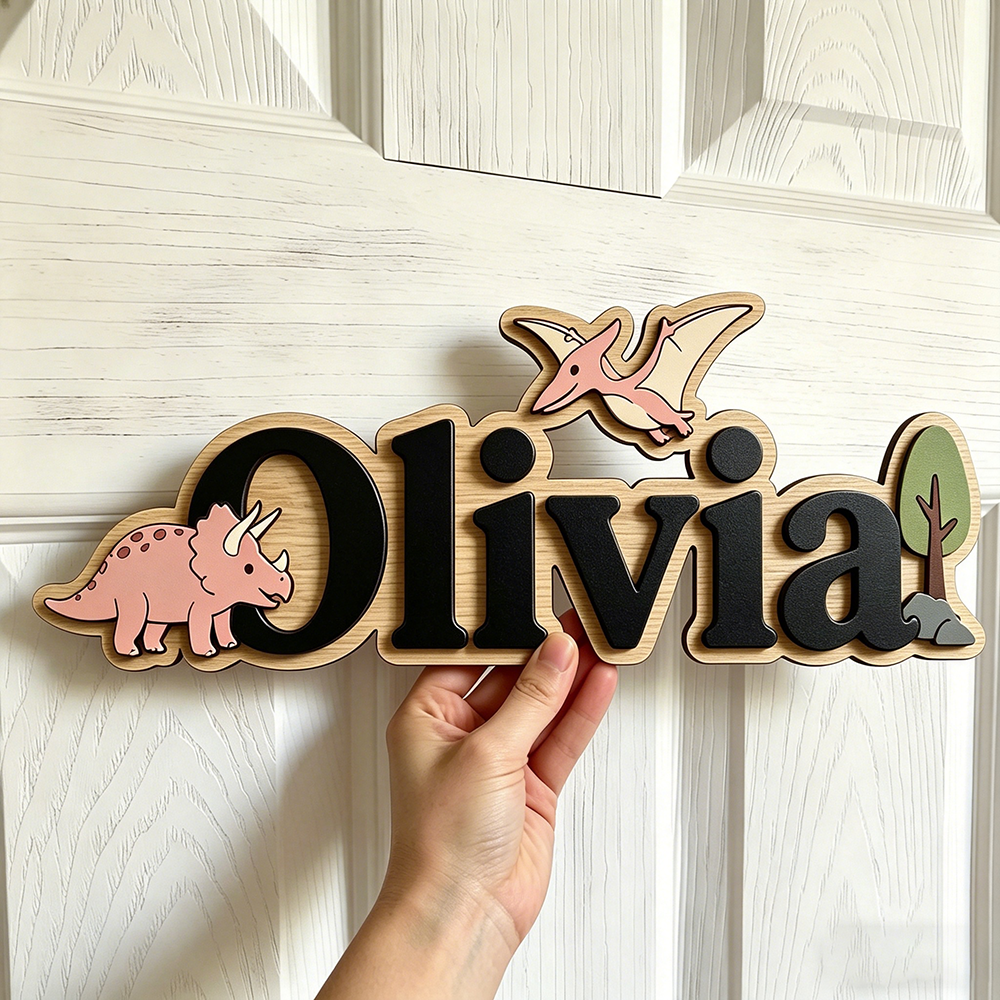 Personalized Dinosaur Name Sig - Baby Nursery Decor reseña y precio