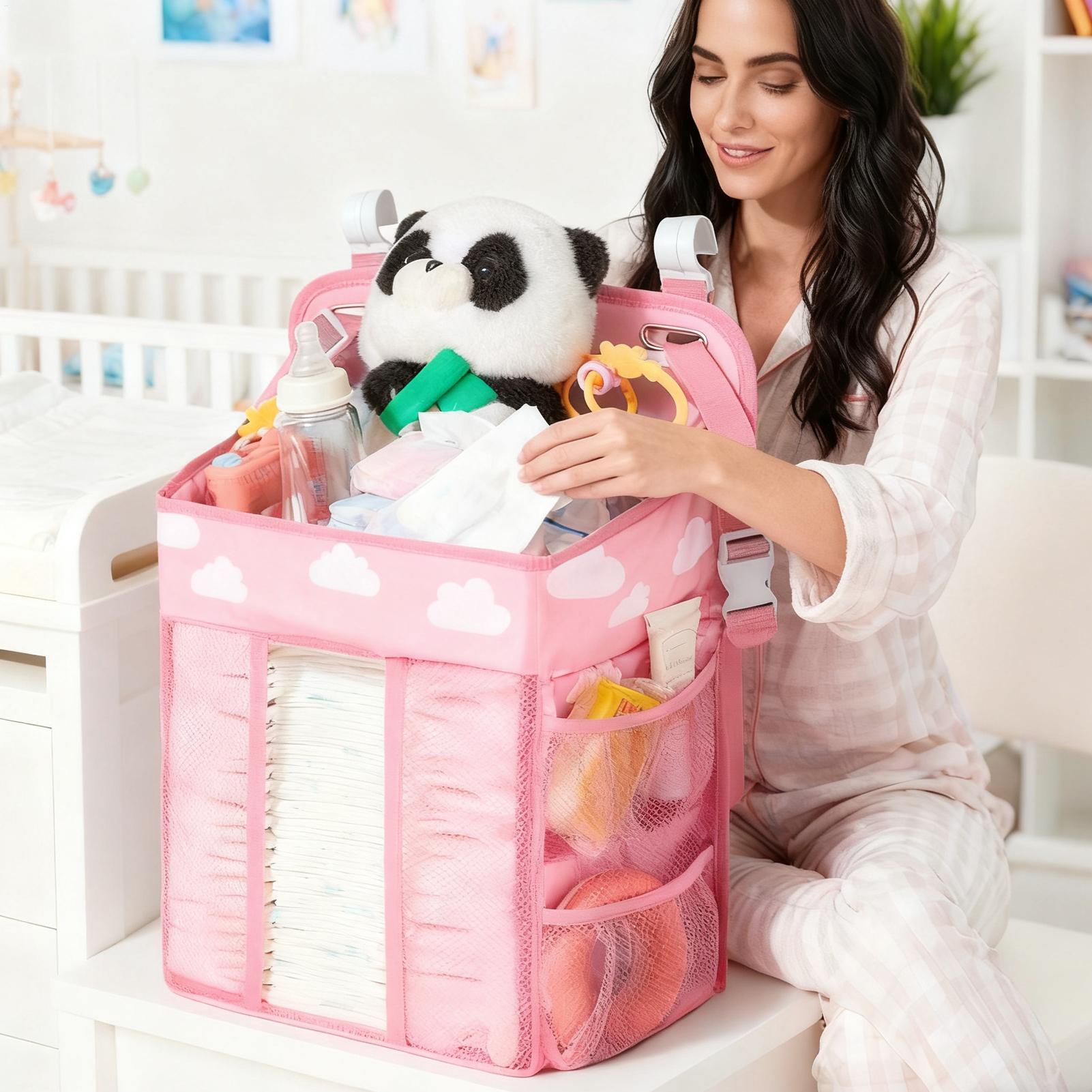 Crib Diaper Organizer Waterpro - Baby Nursery Organizer reseña y precio