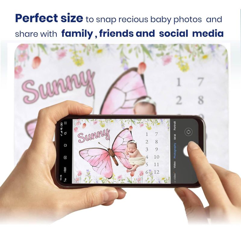 VIKAMA Watercolor Pink Butterf - Baby Nursery Pink reseña y precio