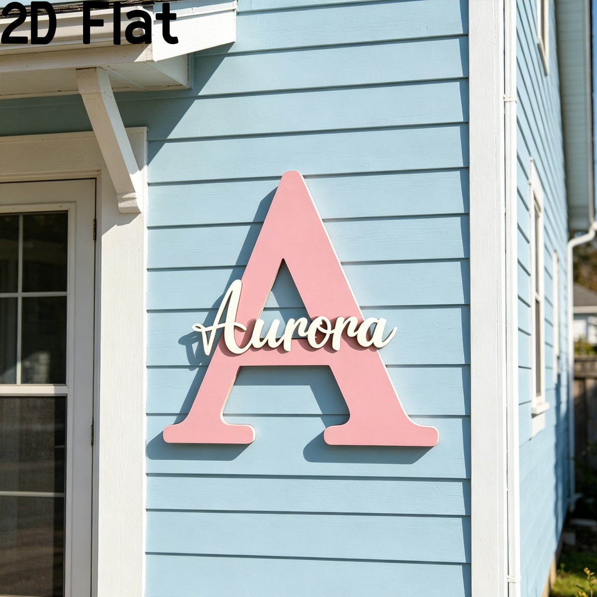 1Pc Custom Pink Alphabet A Woo - Baby Nursery Pink reseña y precio