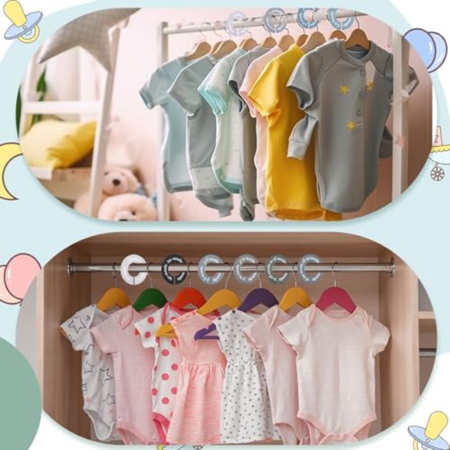8 Pcs Baby Closet Dividers, Gi - Baby Nursery Decor reseña y precio