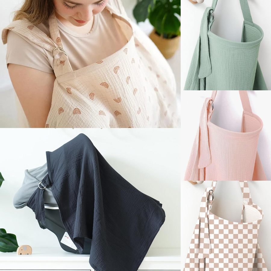 Muslin Breastfeeding Cover Por - Nursing Cover Breastfeeding reseña y precio