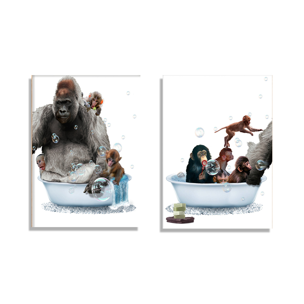 Gorilla Nursery Tub Print, Bab - Baby Nursery Zoo Animals reseña y precio