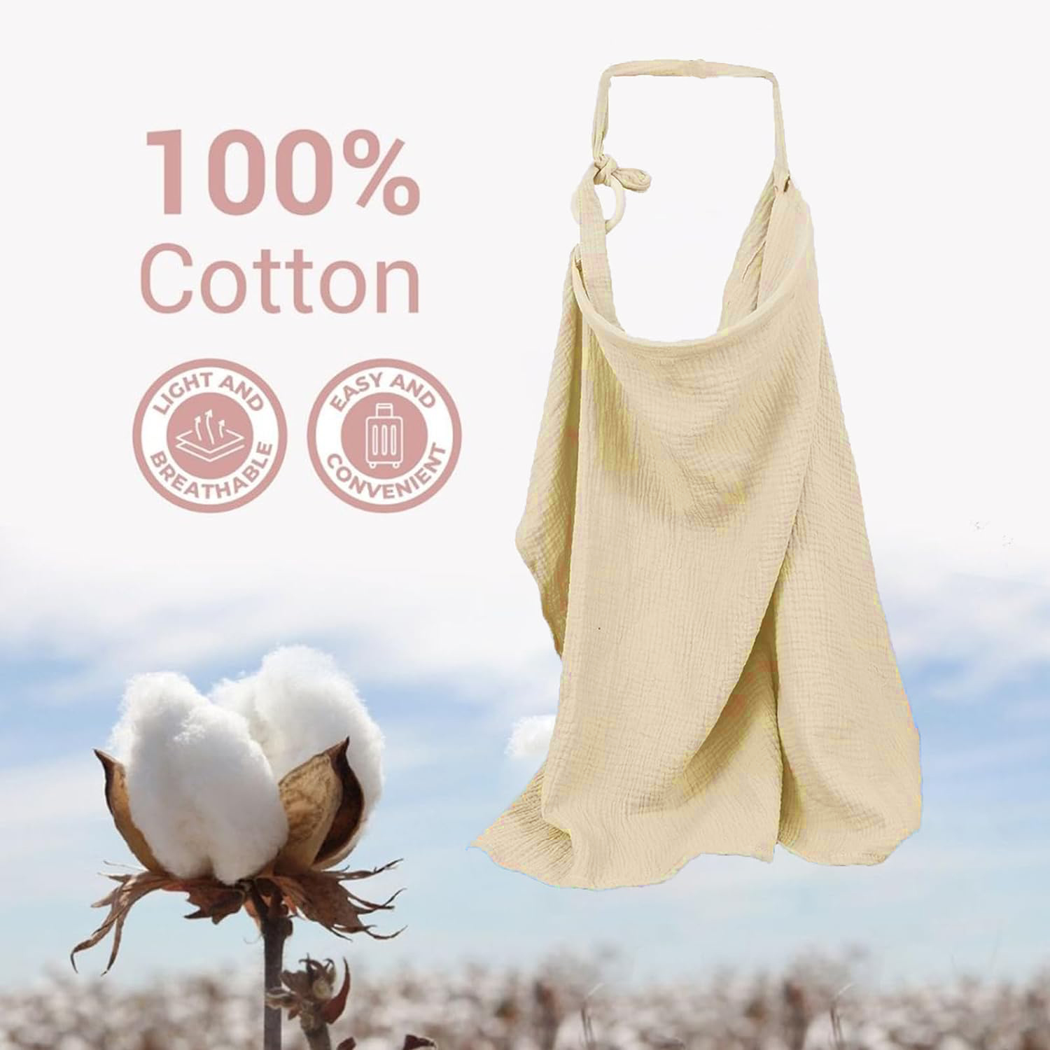 Muslin Nursing Cover for Baby  - Nursing Cover Breastfeeding reseña y precio