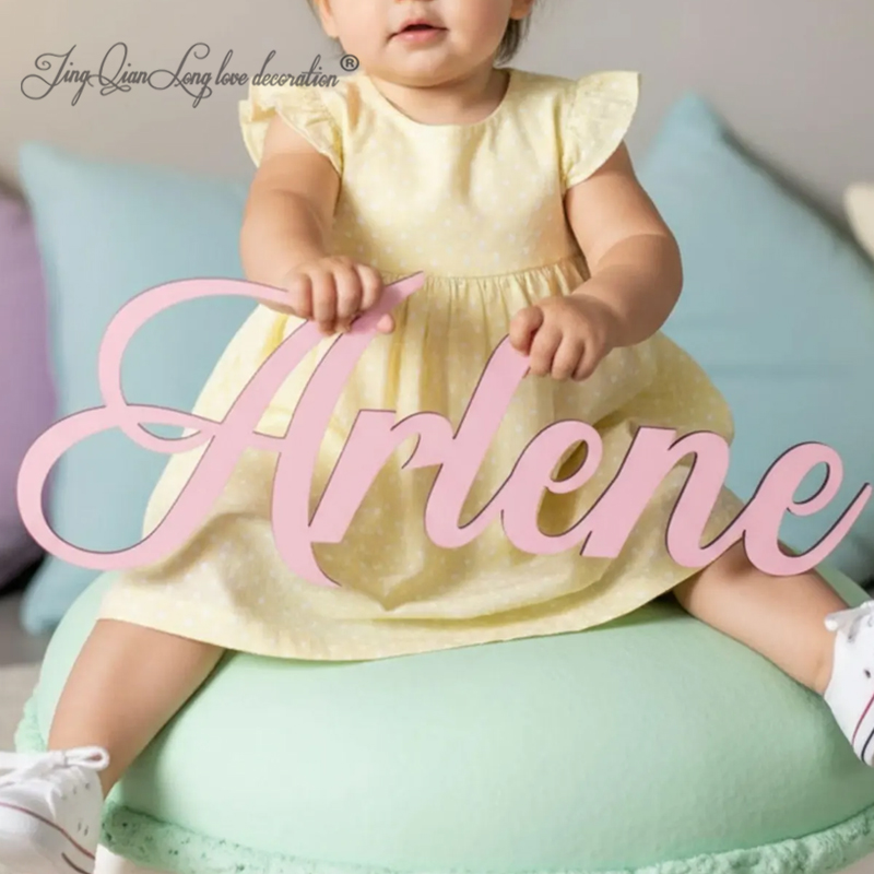 Custom Wooden Name Sign Baby N - Baby Nursery Name Letters reseña y precio