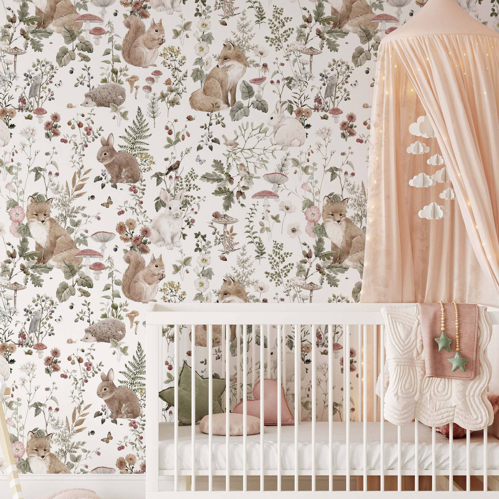 Forest Babies MuraL, Boys Nurs - Baby Nursery Vintage reseña y precio