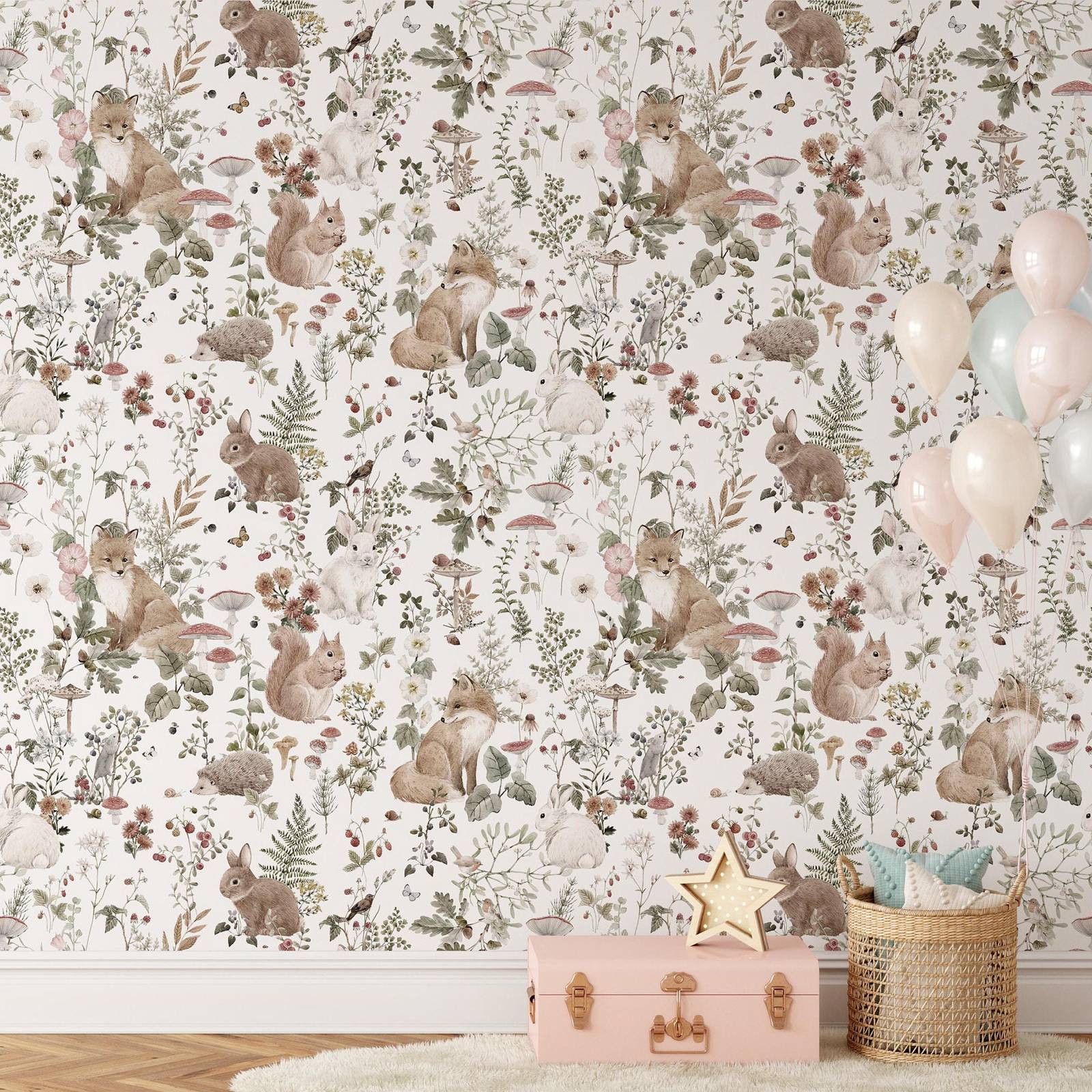 Forest Babies MuraL, Boys Nurs - Baby Nursery Vintage reseña y precio