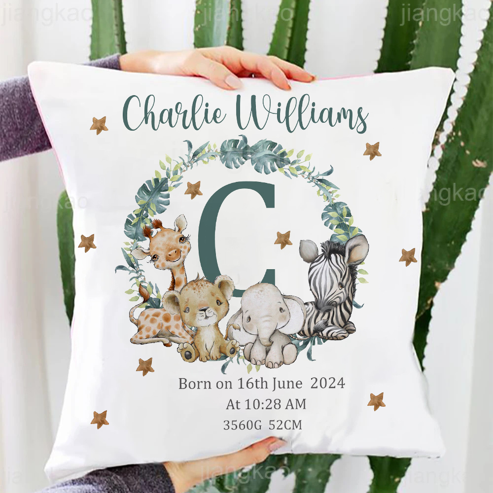 Personalized Safari Animal wit - Baby Nursery Name Letters reseña y precio