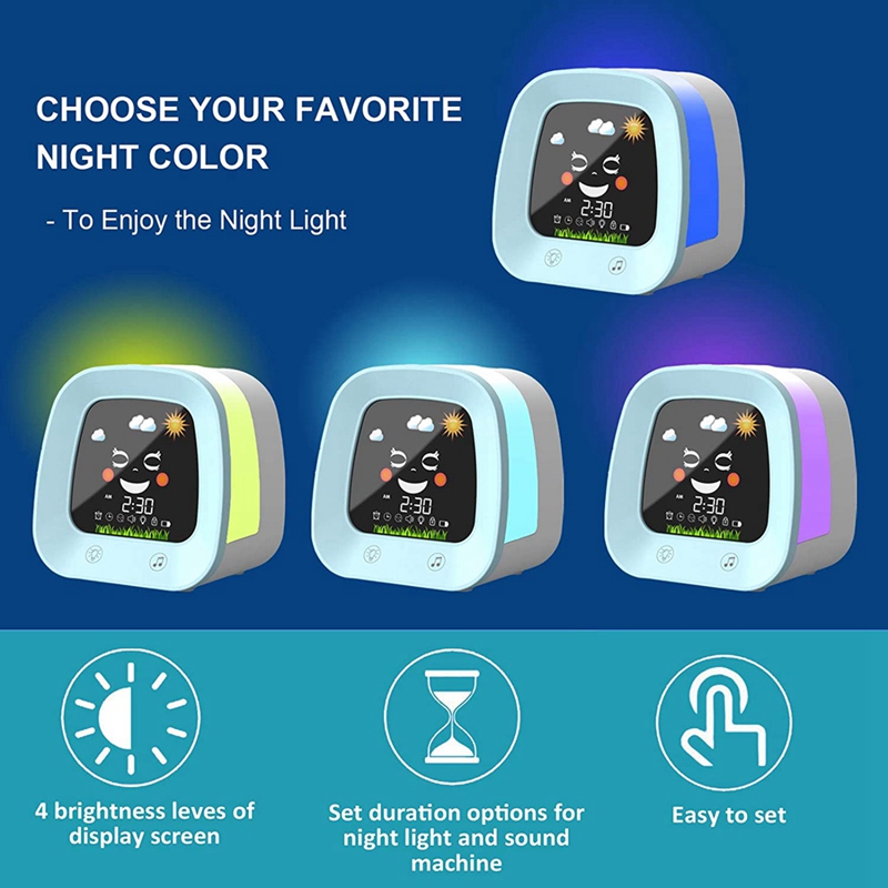 1 Set Children's Sleep Trainer - Sound Sleep Trainer Clock reseña y precio