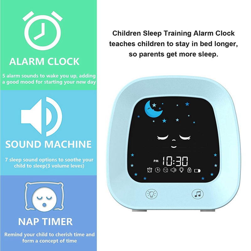 1 Set Children's Sleep Trainer - Sound Sleep Trainer Clock reseña y precio