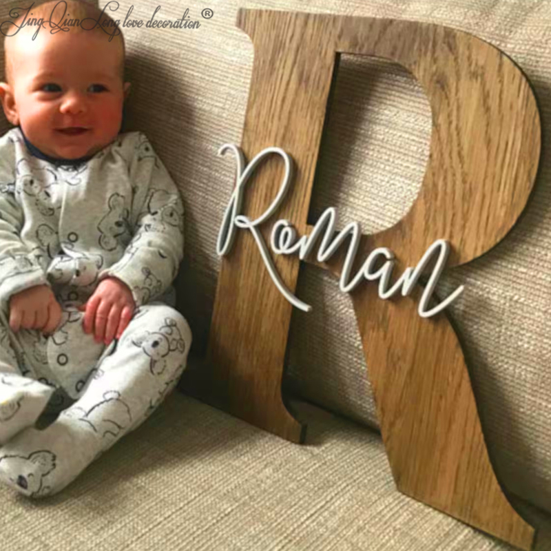 Custom wooden  Decor-Nursery N - Baby Nursery Name Letters reseña y precio