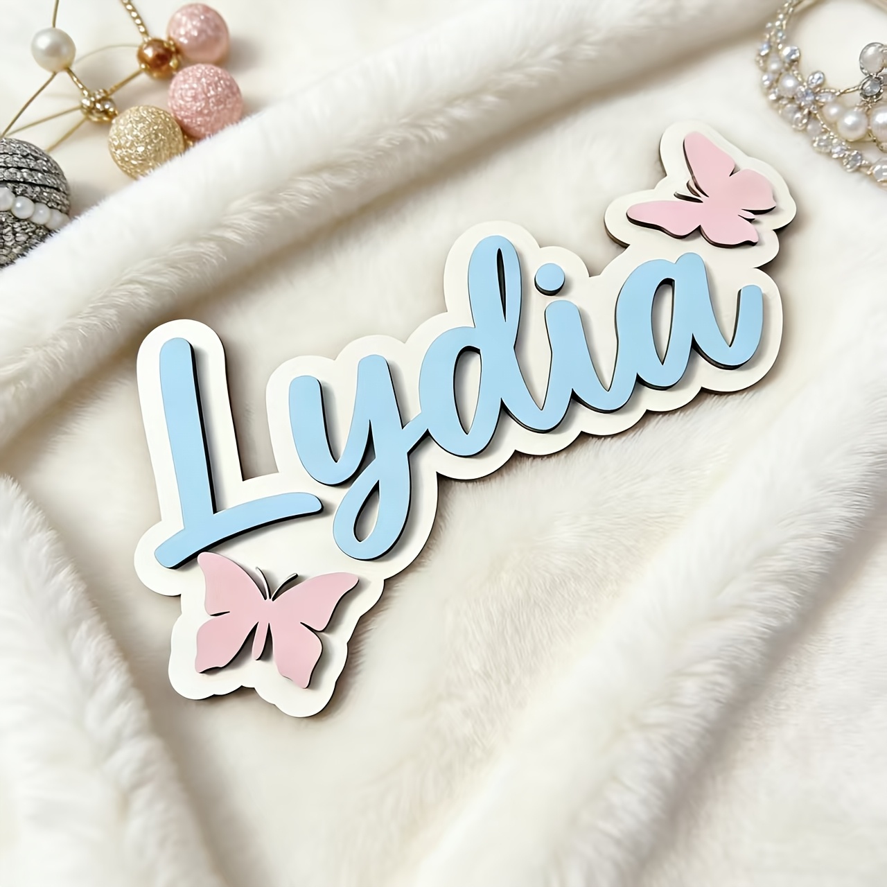 Personalized Blue & Pink Butte - Baby Nursery Decor reseña y precio