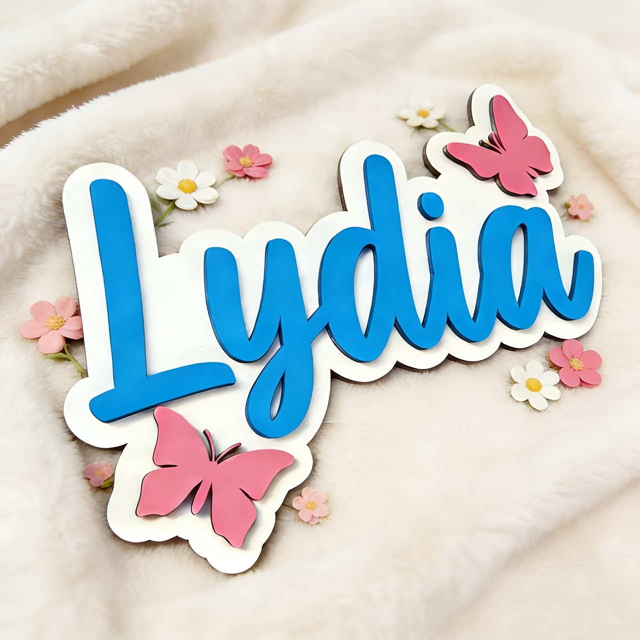 Personalized Blue & Pink Butte - Baby Nursery Decor reseña y precio