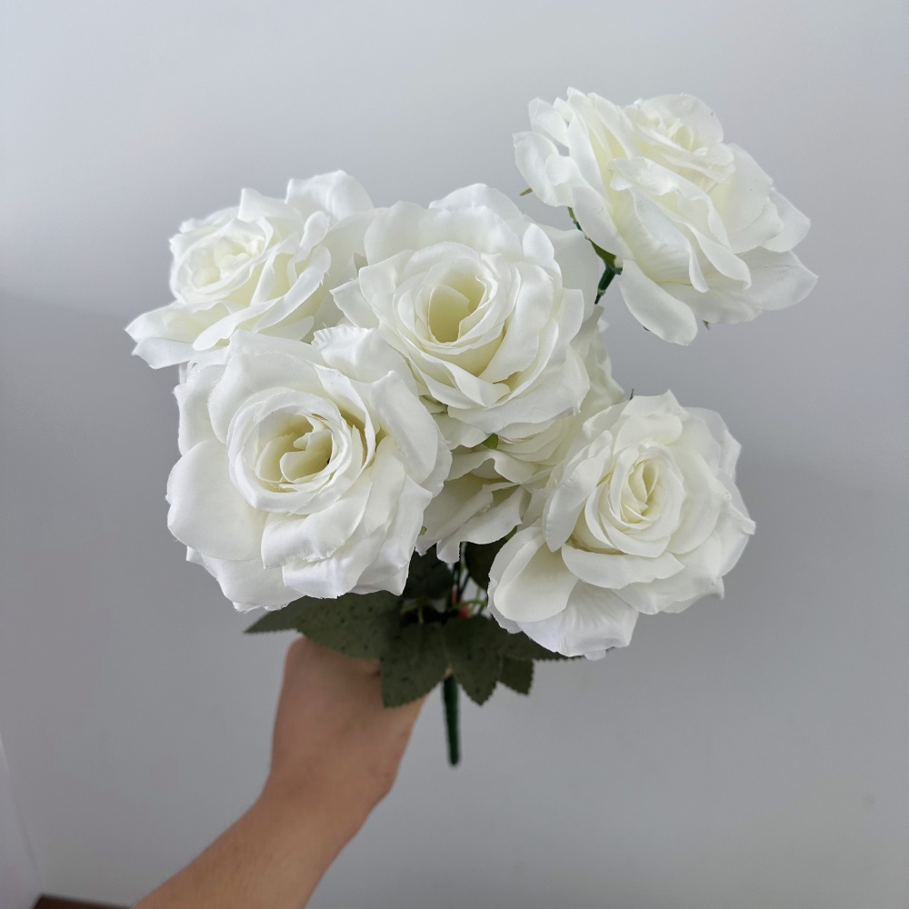 Beautiful 9 Heads Roses Bouque - Baby Nursery Vintage reseña y precio