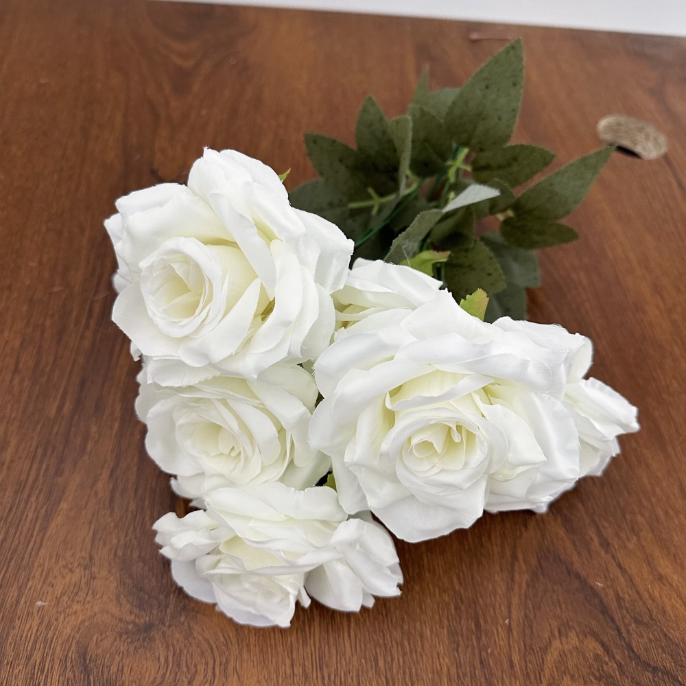 Beautiful 9 Heads Roses Bouque - Baby Nursery Vintage reseña y precio