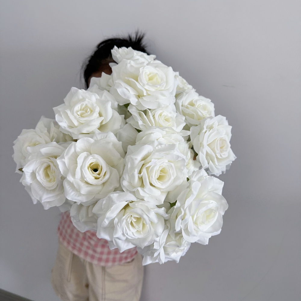 Beautiful 9 Heads Roses Bouque - Baby Nursery Vintage reseña y precio