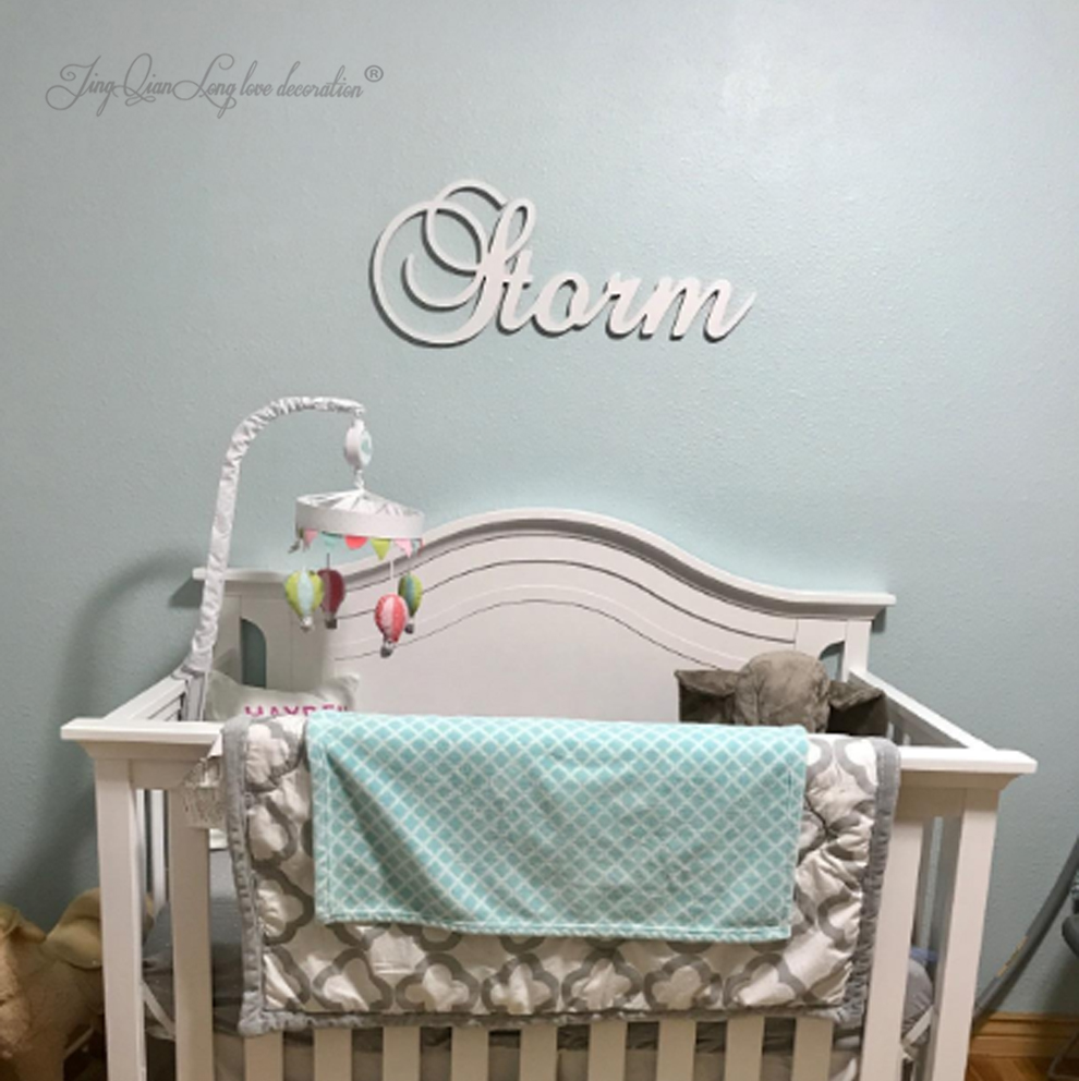 Custom Personalized Wooden Nam - Baby Nursery Name Letters reseña y precio