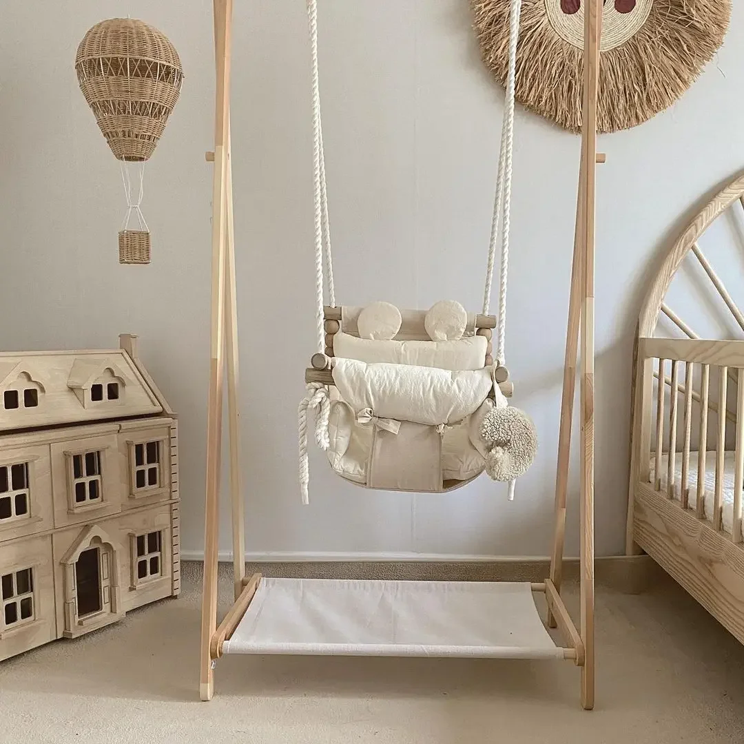Baby Indoor Hanging Swing Infa - Baby Nursery Fabric reseña y precio