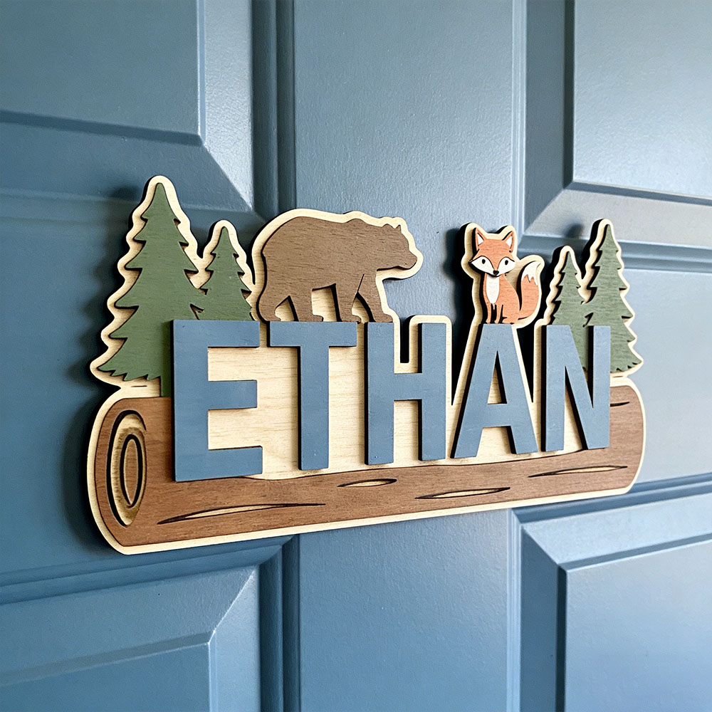Woodland Forest Animal Persona - Baby Nursery Decor reseña y precio