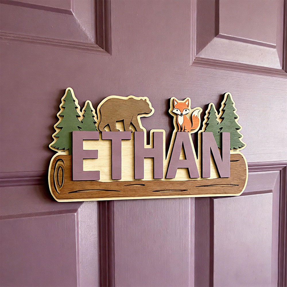 Woodland Forest Animal Persona - Baby Nursery Decor reseña y precio