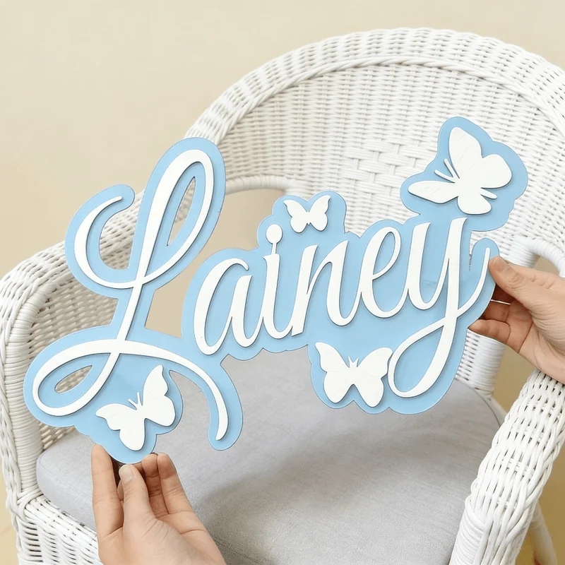 Personalized Baby Name Plaque, - Baby Nursery Decor reseña y precio