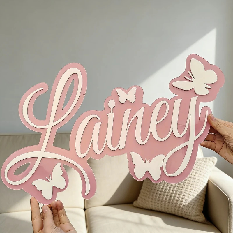 Personalized Baby Name Plaque, - Baby Nursery Decor reseña y precio