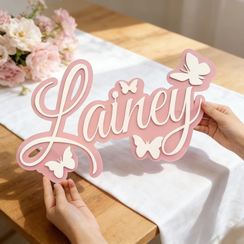 Personalized Baby Name Plaque, - Baby Nursery Decor reseña y precio