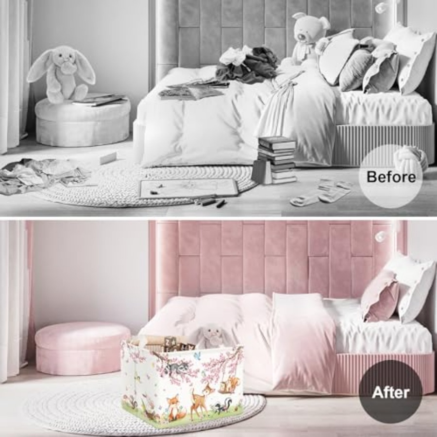 Forest Animal Baby Storage Bas - Baby Nursery Organizer reseña y precio