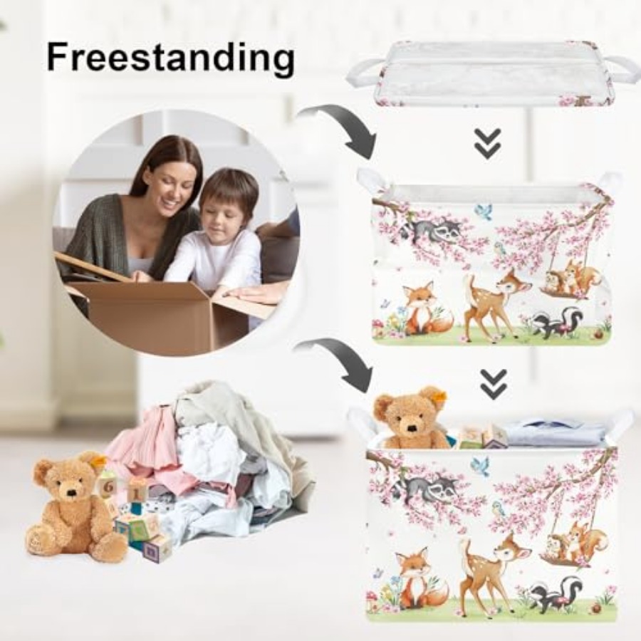Forest Animal Baby Storage Bas - Baby Nursery Organizer reseña y precio