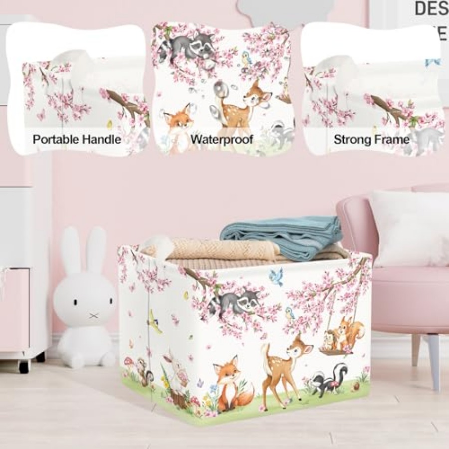 Forest Animal Baby Storage Bas - Baby Nursery Organizer reseña y precio