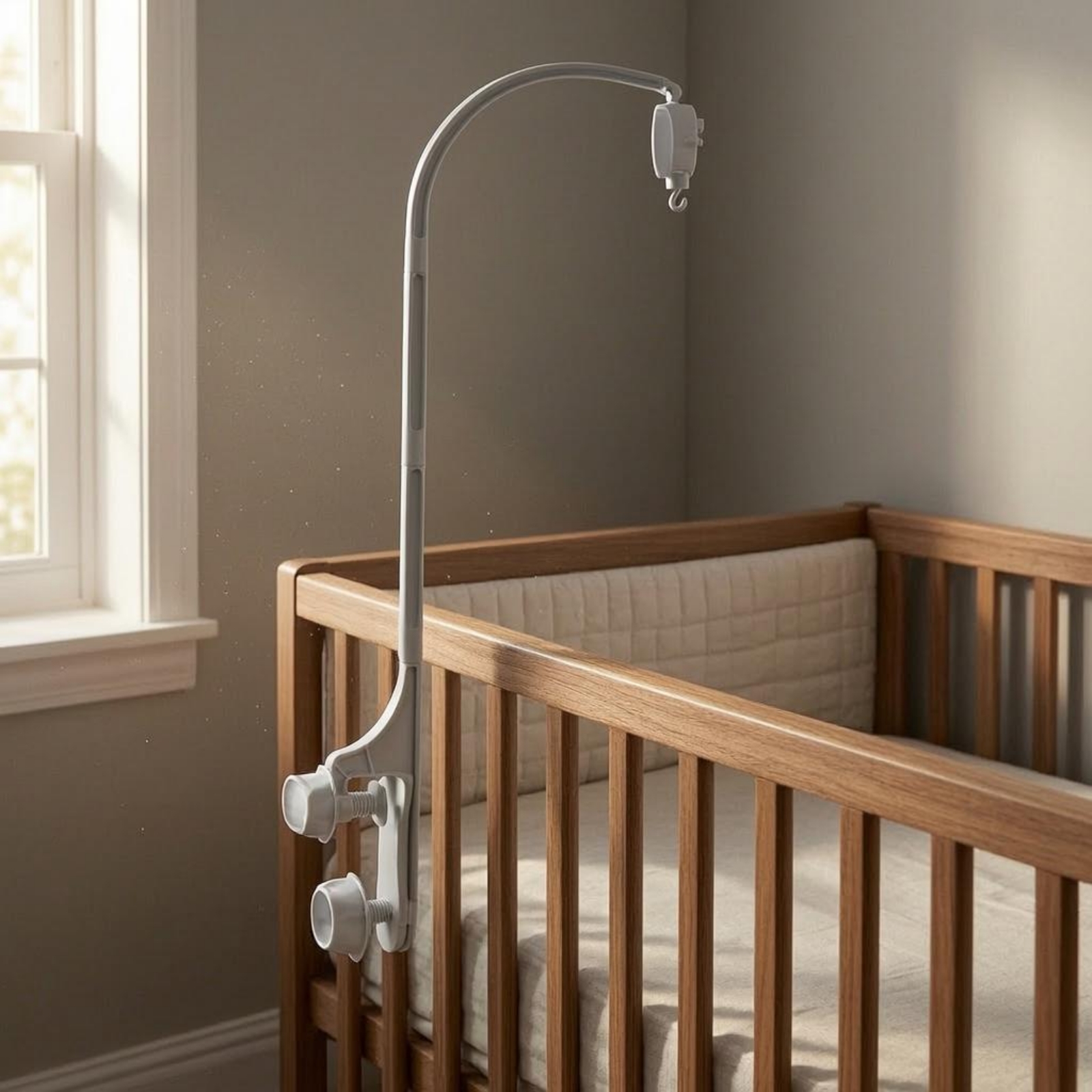 Baby Crib Mobile Stand White C - Baby Nursery Decor reseña y precio