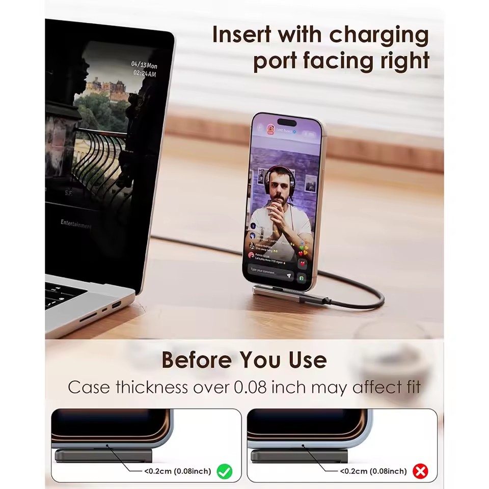 2/1PCS Portable USB C To 3.5mm - Mobile Hanger Arm reseña y precio
