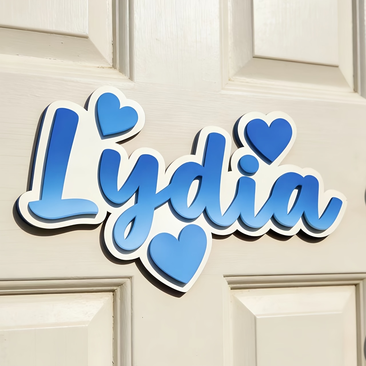 Personalized Gradient Heart Na - Baby Nursery Pink reseña y precio