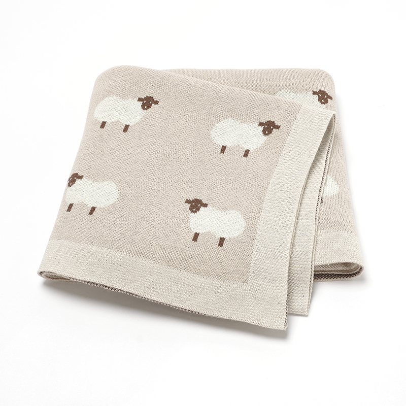 Cute Sheep Print Muslin Newbor - Swaddle Blanket Muslin reseña y precio