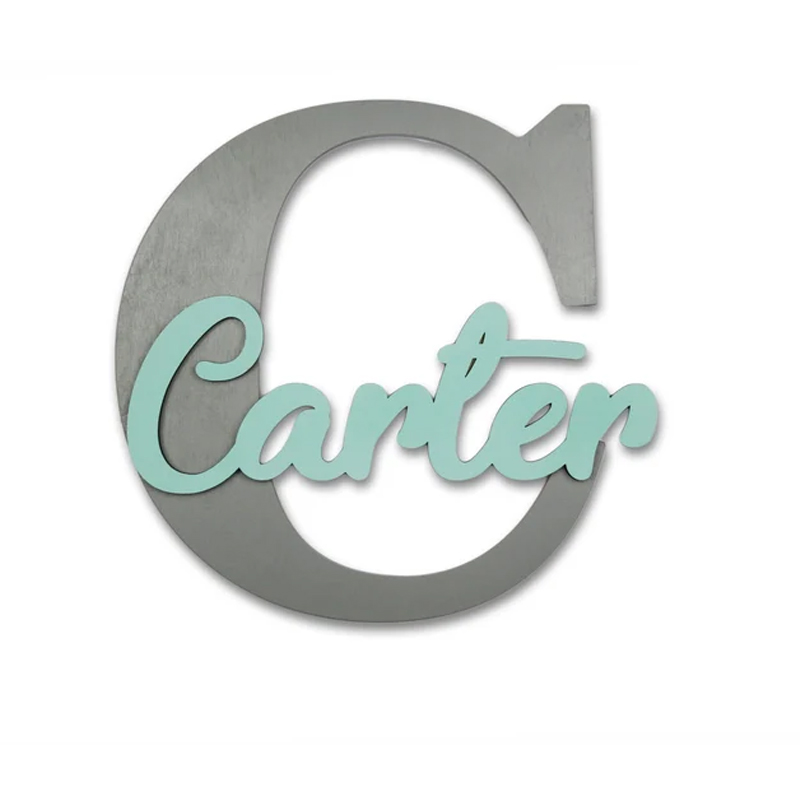 Wooden Letters, Baby Nursery W - Baby Nursery Name Letters reseña y precio